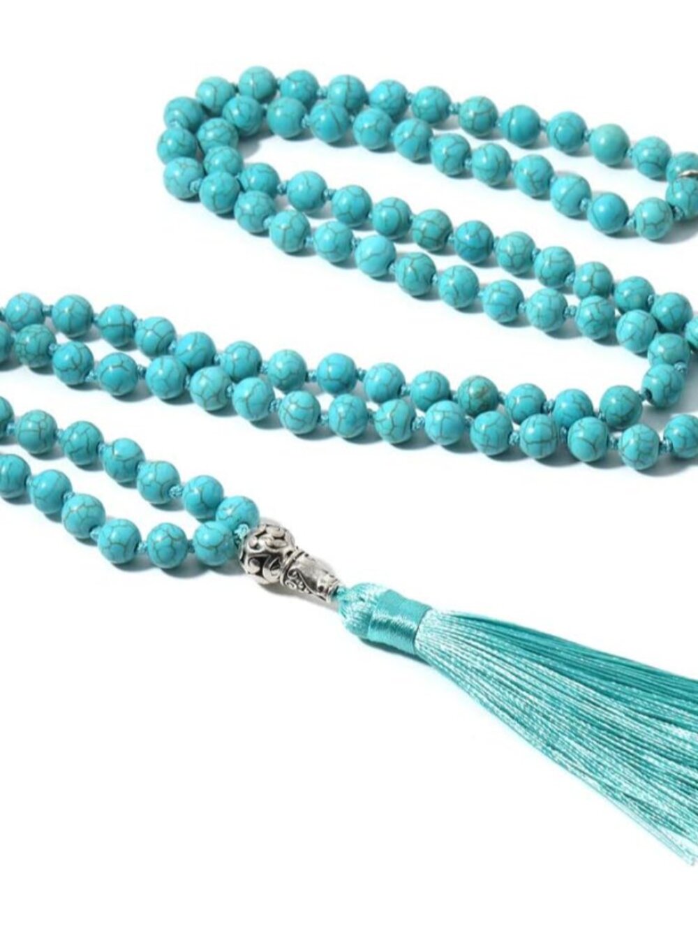 108 Mala Beads Semi-Precious Gem Stones Meditation Necklace